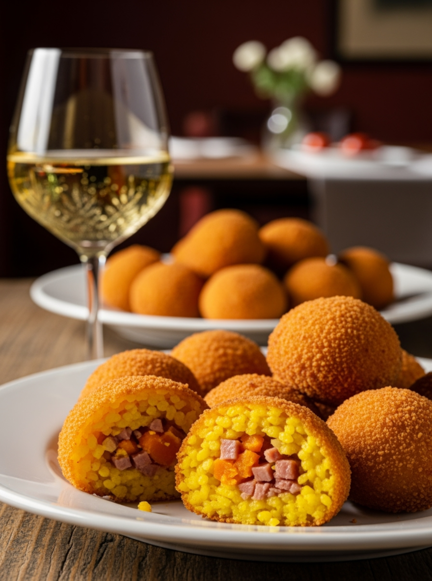 Arancini Zucca e Speck • Prodotti Siciliani