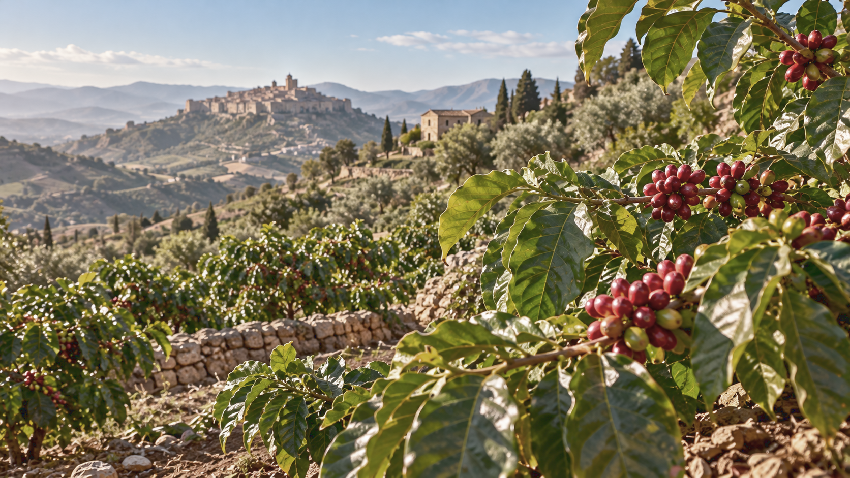 Piante di Coffea e coltivazioni sperimentali nell'Ennese Piante di Coffea e coltivazioni sperimentali nell'Ennese